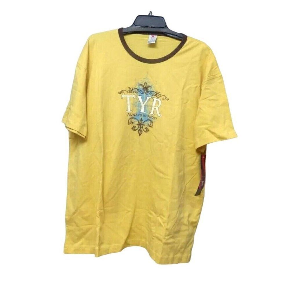 TYR Men’s Always in Front Tee, Gold, XXL